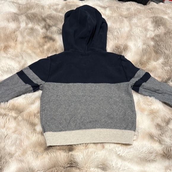 Cat & Jack Navy and Gray Striped sweater - Picture 5 of 5